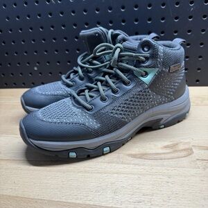 Skechers Gray Trego Out Of Here Water Repel Hiker Boot Women Size 7.5 SN 158351